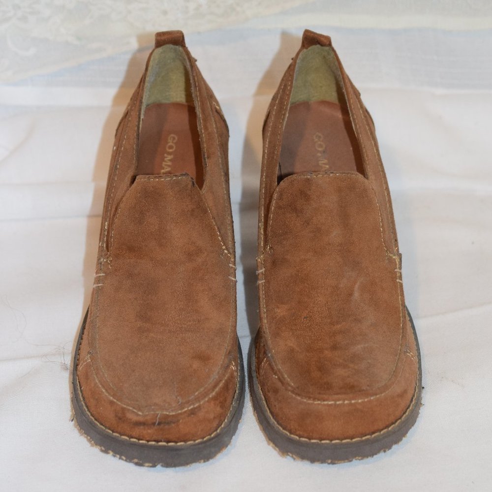 Gomax Brown Suede Clogs